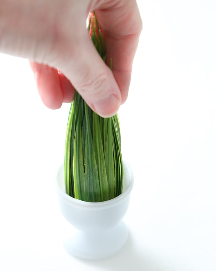 DIY Spring Grass Place Card Holders