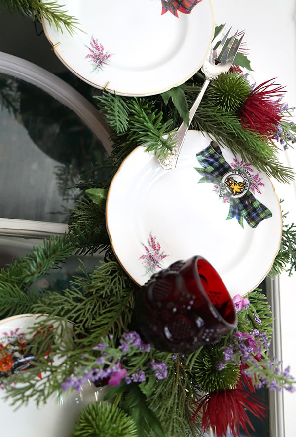 Make a Vintage China Wreath with Grandmother's Dishes