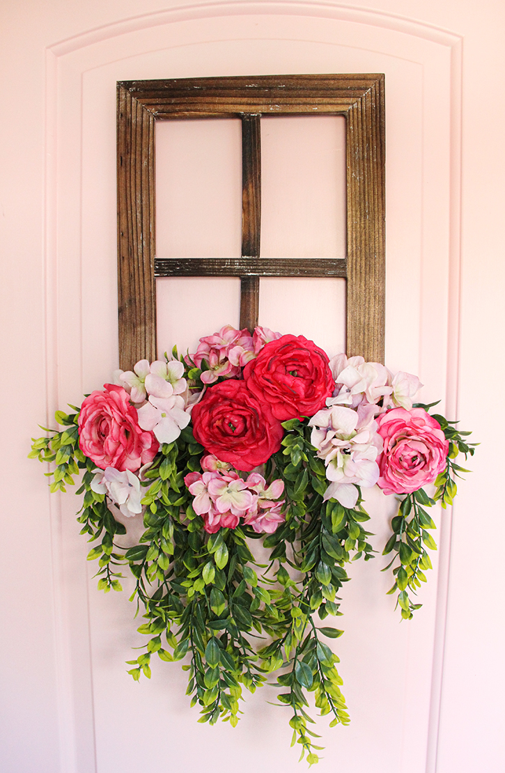 DIY Floral Window Frame For A Fresh Spring Decorating Look Confetti Fix