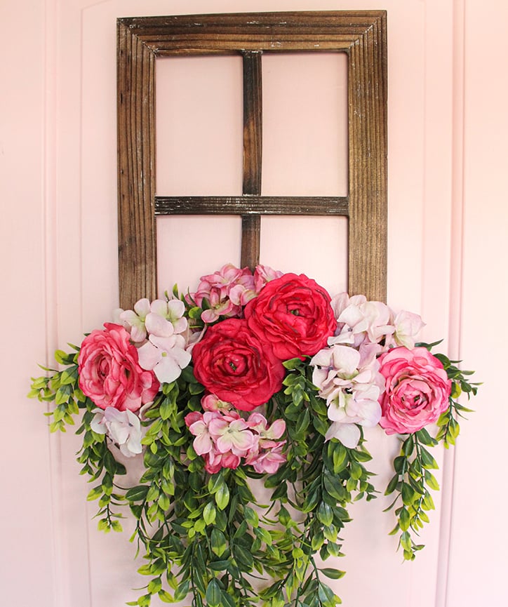 DIY Floral Window Frame