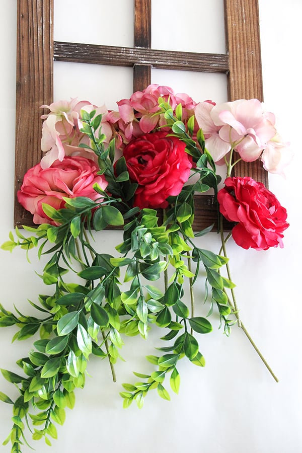 DIY Floral Window Frame