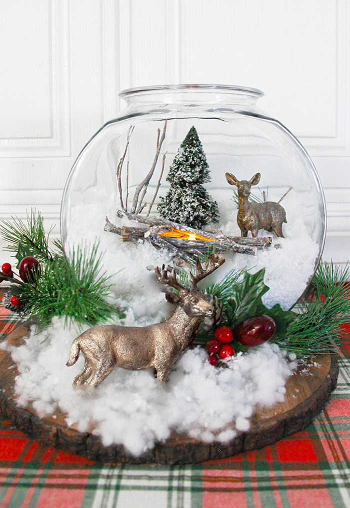 DIY CHRISTMAS & WINTER DECOR, Fake Water Hack. Diorama Craft Ideas