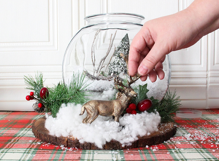 DIY Woodland Christmas Diorama