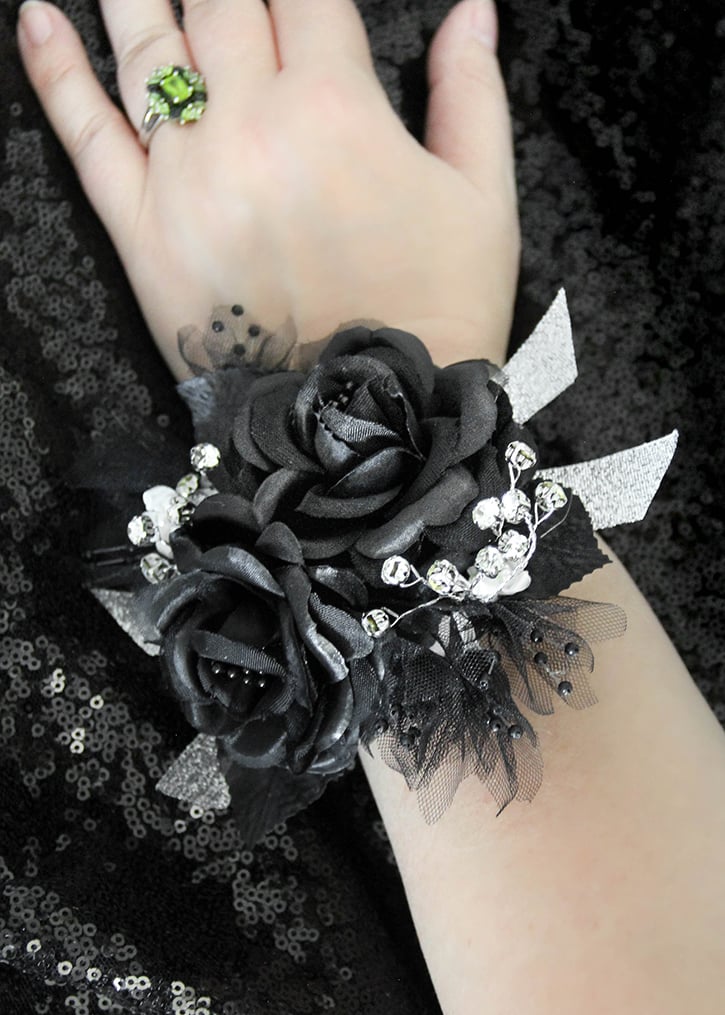 Wristlet corsage shop instructions