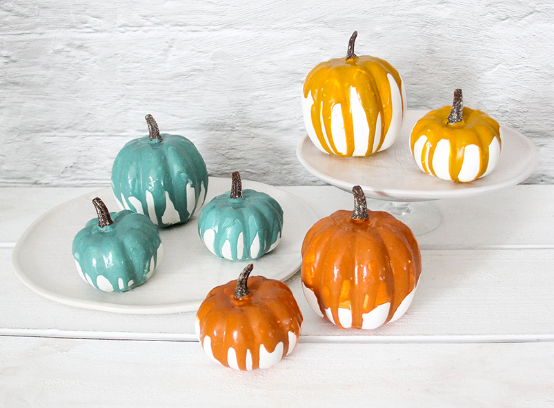 Drip Glaze Pumpkins