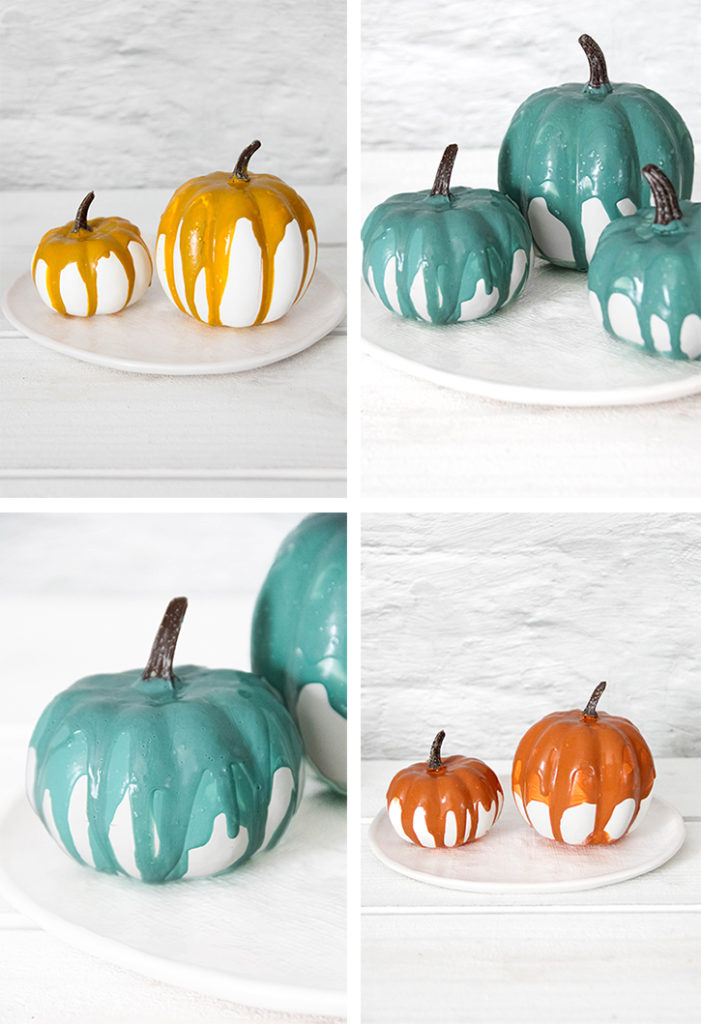 Drip Glaze Pumpkins