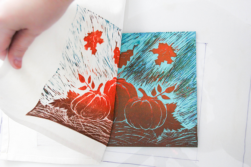 Block Print Fabric with Ombre Effect