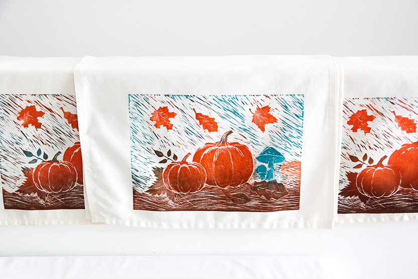 Block Print Fabric with Ombre Effect